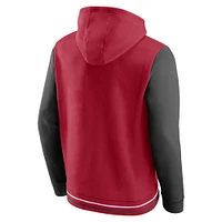 Men's Fanatics Red/Pewter Tampa Bay Buccaneers Block Party Pullover Hoodie