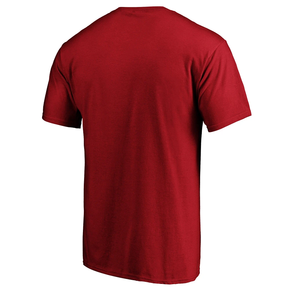 Men's Fanatics Red Tampa Bay Buccaneers Big & Tall Team Lockup T-Shirt