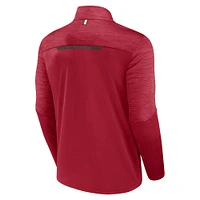 Men's Fanatics Red Tampa Bay Buccaneers Defender Evo Quarter-Zip Jacket