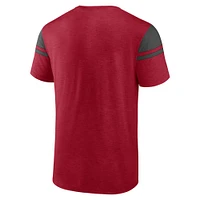 Men's Fanatics Red Tampa Bay Buccaneers Old School Play Slub T-Shirt
