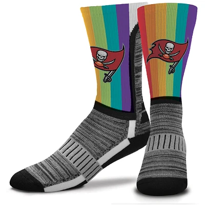Chaussettes pour hommes For Bare Feet Tampa Bay Buccaneers V-Curve Rainbow Crew
