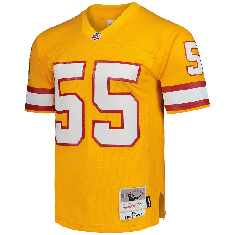 Men's Mitchell & Ness Derrick Brooks Orange Tampa Bay Buccaneers Legacy Replica Jersey
