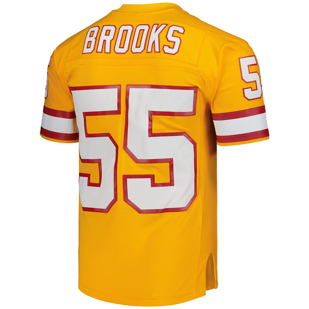 Men's Mitchell & Ness Derrick Brooks Orange Tampa Bay Buccaneers Legacy Replica Jersey