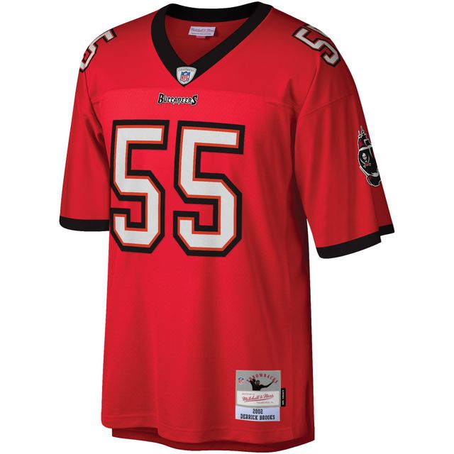 Maillot Homme Mitchell & Ness Derrick Brooks Red Tampa Bay Buccaneers Legacy Replica