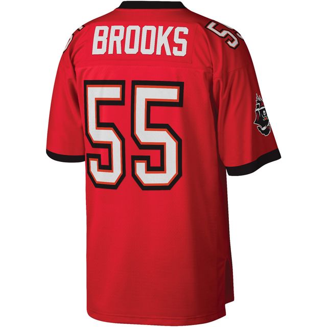 Maillot Homme Mitchell & Ness Derrick Brooks Red Tampa Bay Buccaneers Legacy Replica
