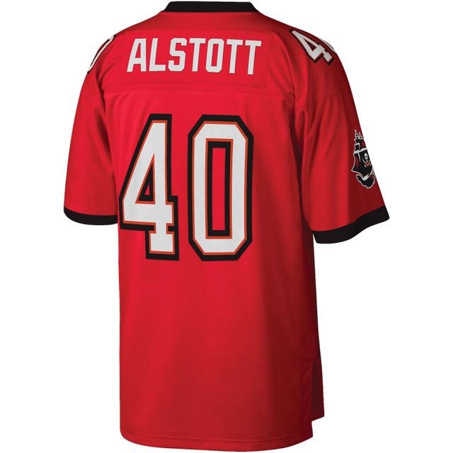 Maillot réplique Mitchell & Ness Mike Alstott rouge Tampa Bay Buccaneers Legacy pour hommes