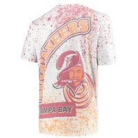 Men's Mitchell & Ness White Tampa Bay Buccaneers Big Tall Allover Print T-Shirt