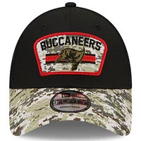 Men's New Era Black/Camo Tampa Bay Buccaneers 2021 Salute To Service - Trucker 9FORTY Snapback Adjustable Hat