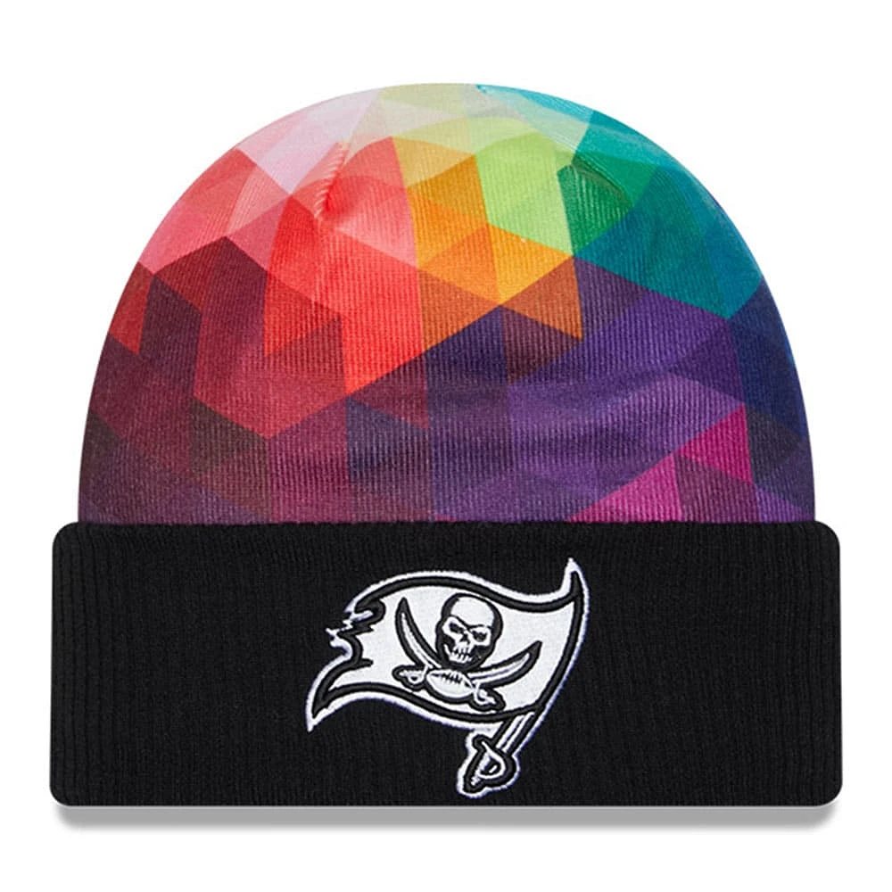 Men's New Era Black Tampa Bay Buccaneers 2023 NFL Crucial Catch Cuffed Knit Hat
