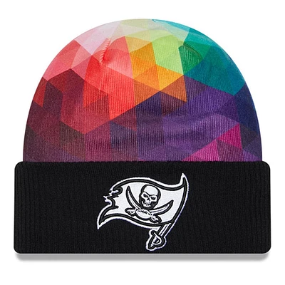 Men's New Era Black Tampa Bay Buccaneers 2023 NFL Crucial Catch Cuffed Knit Hat