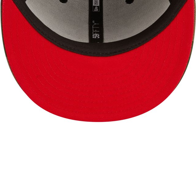 Casquette ajustée New Era Camo Tampa Bay Buccaneers Historic Woodland 59FIFTY pour homme