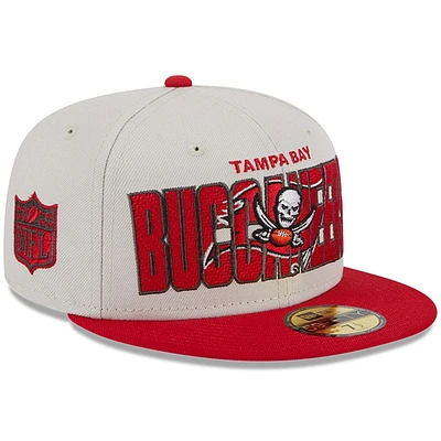 Casquette ajustée New Era Tampa Bay Buccaneers 2023 NFL Draft On Stage 59FIFTY pour homme