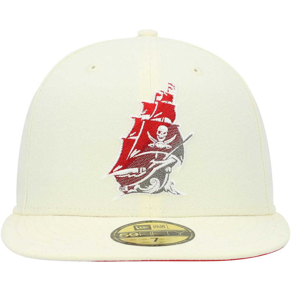 Casquette ajustée New Era Tampa Bay Buccaneers Chrome Color Dim 59FIFTY pour homme