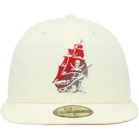 Casquette ajustée New Era Tampa Bay Buccaneers Chrome Color Dim 59FIFTY pour homme