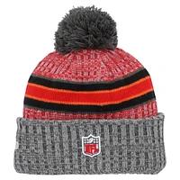 Men's New Era  Gray Tampa Bay Buccaneers 2023 Sideline Sport Cuffed Pom Knit Hat