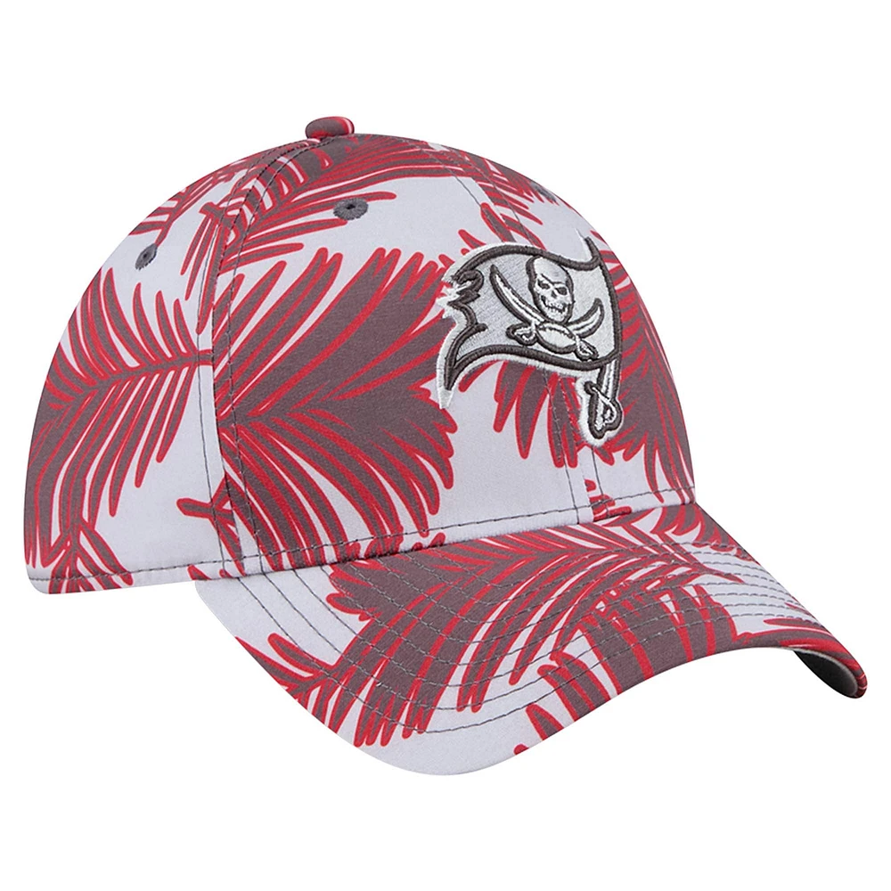 Casquette 39THIRTY Flex Palms des Buccaneers de Tampa Bay pour homme New Era gris