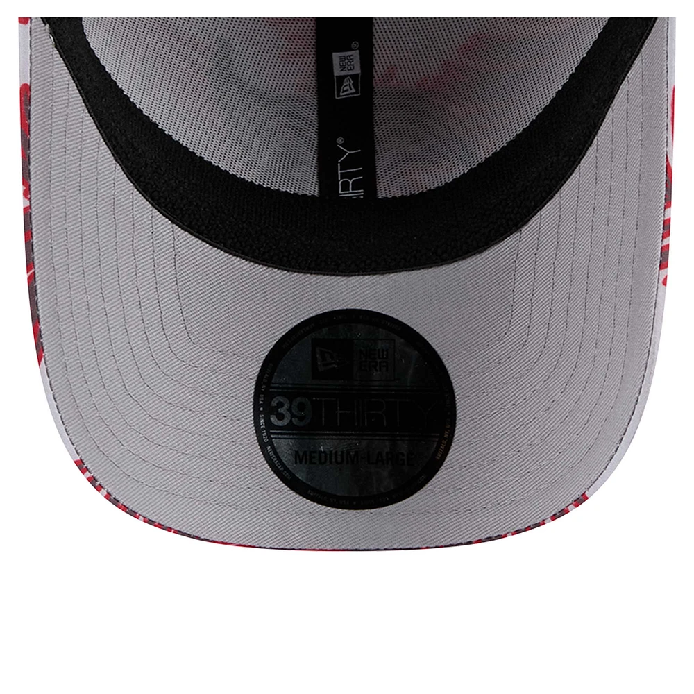 Casquette 39THIRTY Flex Palms des Buccaneers de Tampa Bay pour homme New Era gris