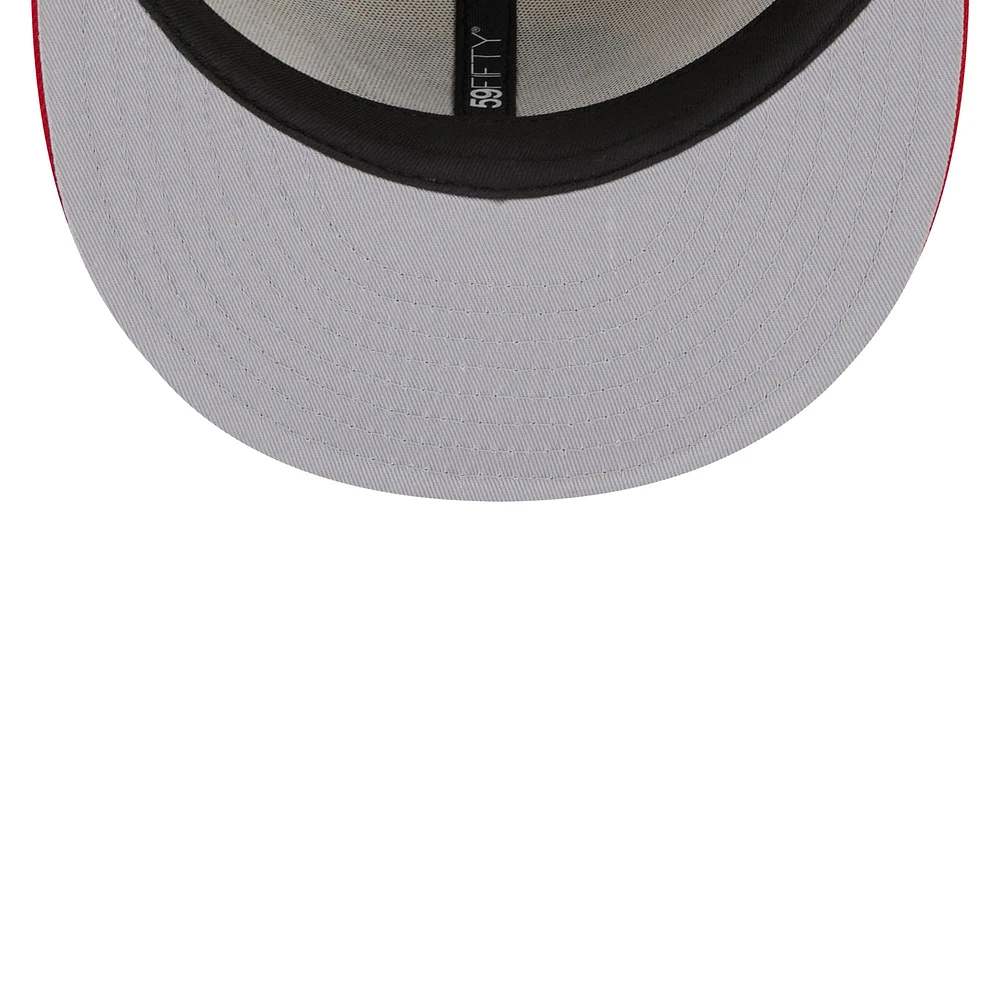 Casquette ajustée 59FIFTY pour homme des Tampa Bay Buccaneers Super Bowl Champions Patch New Era kaki/rouge