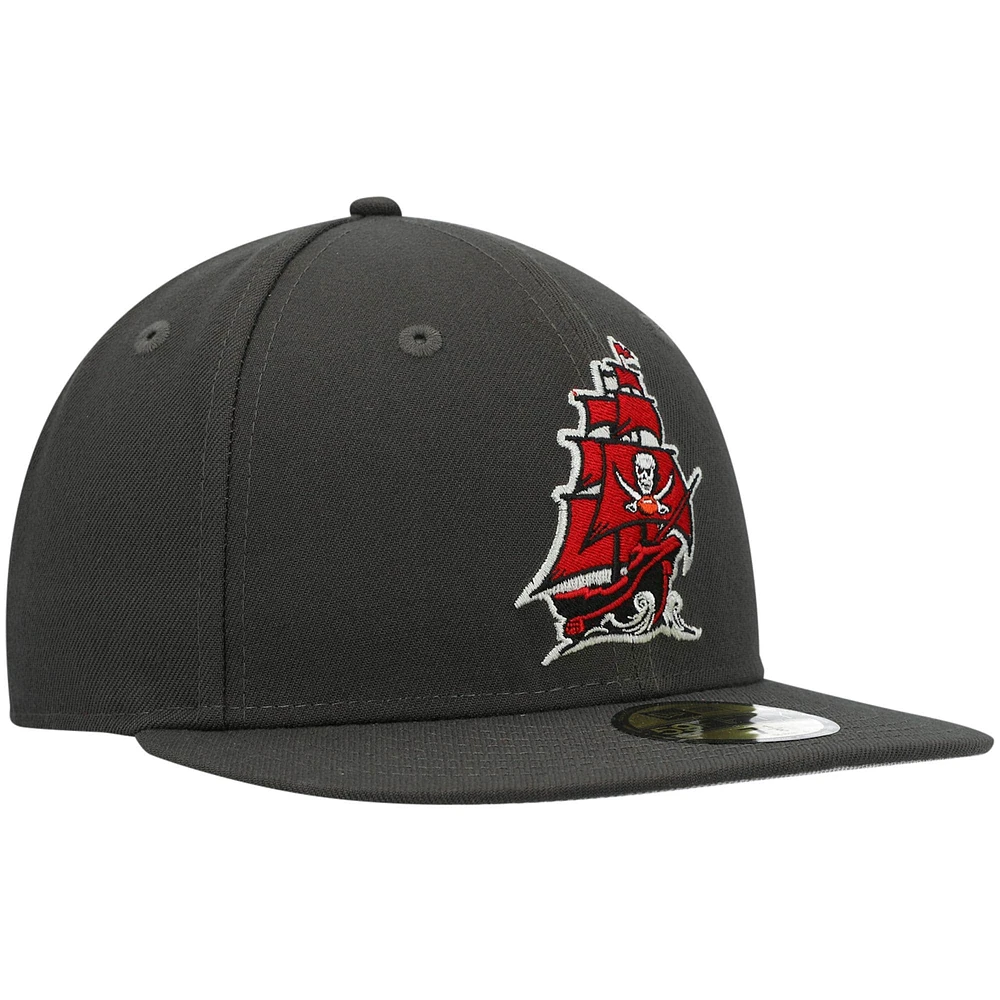 Men's New Era Pewter Tampa Bay Buccaneers Omaha 59FIFTY Fitted Hat