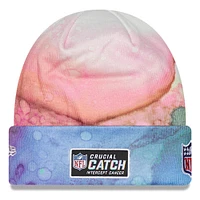 Men's New Era Pink Tampa Bay Buccaneers 2022 NFL Crucial Catch - Cuffed Knit Hat