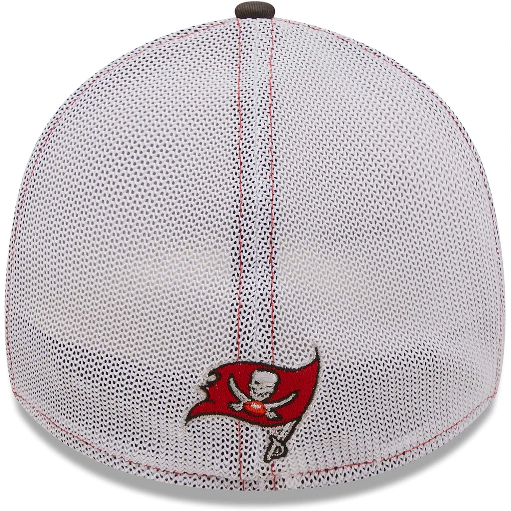 Casquette flex 39THIRTY pour homme des Buccaneers de Tampa Bay New Era rouge/étain