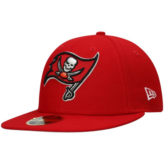 Casquette ajustée 59FIFTY Basic Low Profile des Tampa Bay Buccaneers New Era pour homme, rouge