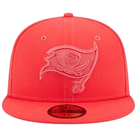 Men's New Era Red Tampa Bay Buccaneers Color Pack Brights 59FIFTY Fitted Hat