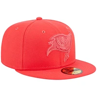 Men's New Era Red Tampa Bay Buccaneers Color Pack Brights 59FIFTY Fitted Hat