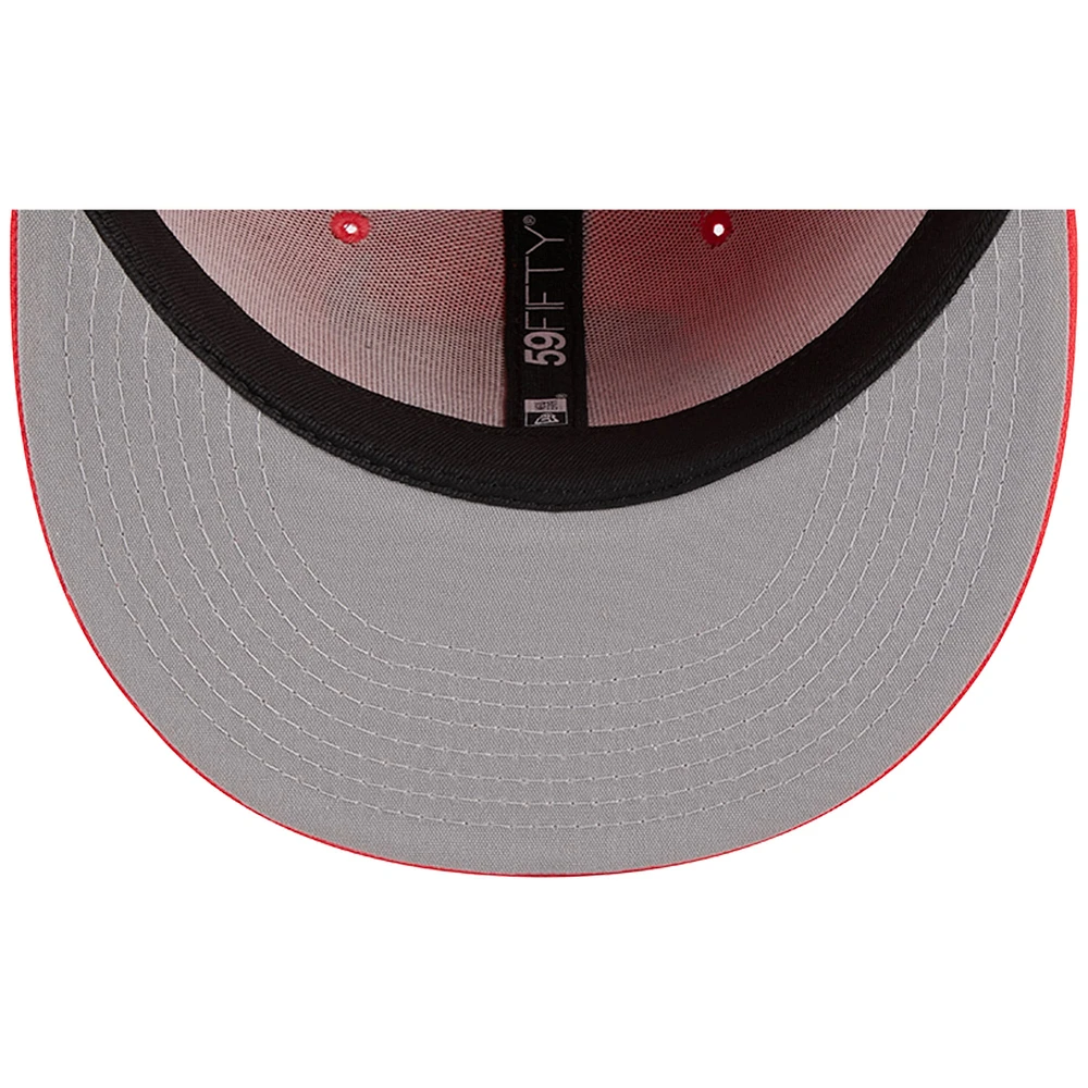 Men's New Era Red Tampa Bay Buccaneers Color Pack Brights 59FIFTY Fitted Hat