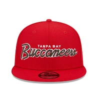 Men's New Era Red Tampa Bay Buccaneers Script 9FIFTY Snapback Hat