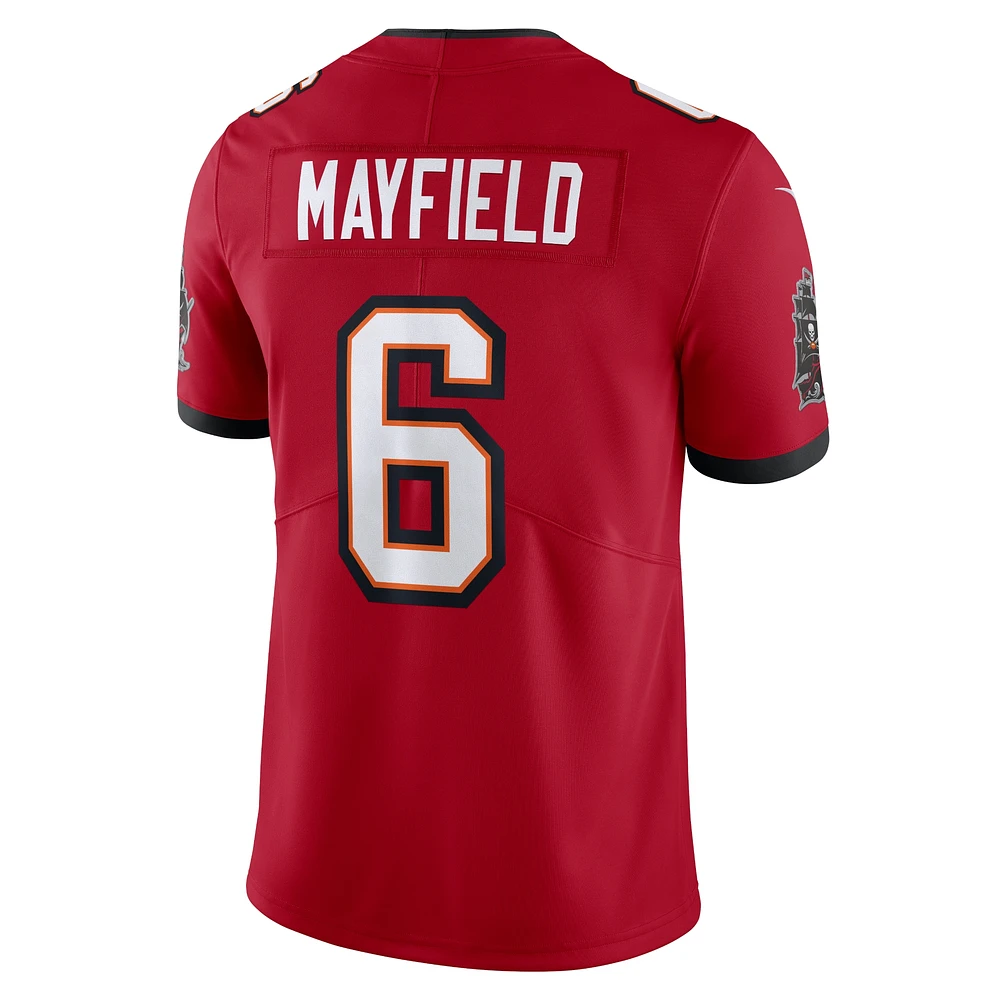 Maillot Nike Baker Mayfield rouge Tampa Bay Buccaneers Vapor Untouchable Limited pour homme