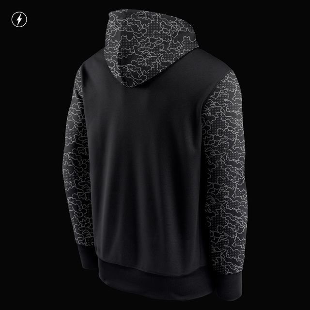 Chandail à capuchon performance pour hommes Nike Tampa Bay Buccaneers RFLCTV Chevron - Noir