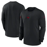 Men's Nike Black Tampa Bay Buccaneers Sideline Performance Long Sleeve T-Shirt