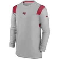 Men's Nike Gray Tampa Bay Buccaneers Sideline Player UV Performance Long Sleeve T-Shirt