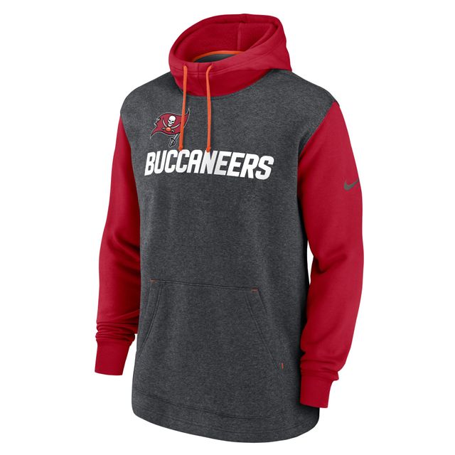 Sweat à capuche Legacy Fan Gear des Tampa Bay Buccaneers Nike pour homme, anthracite chiné/rouge