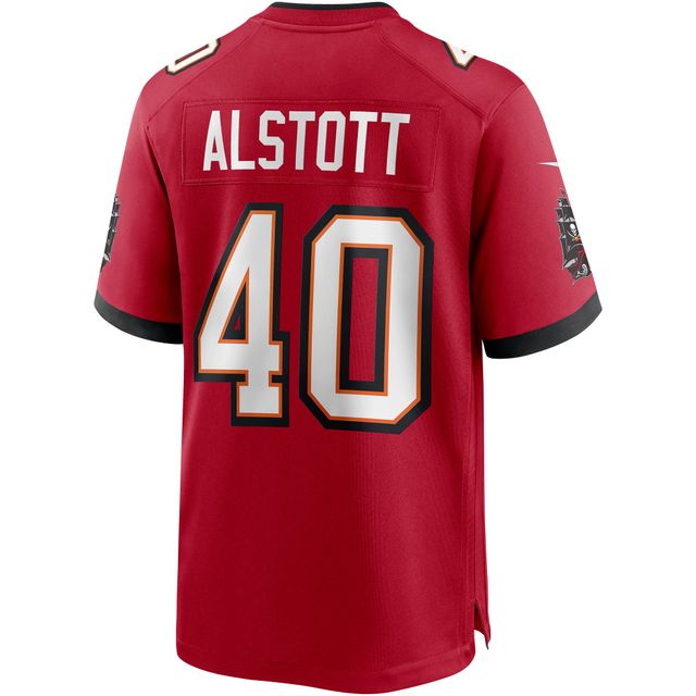 Maillot de match joueur retraité Nike Mike Alstott des Tampa Bay Buccaneers pour homme, rouge