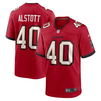 Maillot de match joueur à la retraite Nike Mike Alstott Tampa Bay Buccaneers pour homme rouge