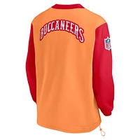 Men's Nike  Orange Tampa Bay Buccaneers Throwback V-Neck Pullover Windbreaker