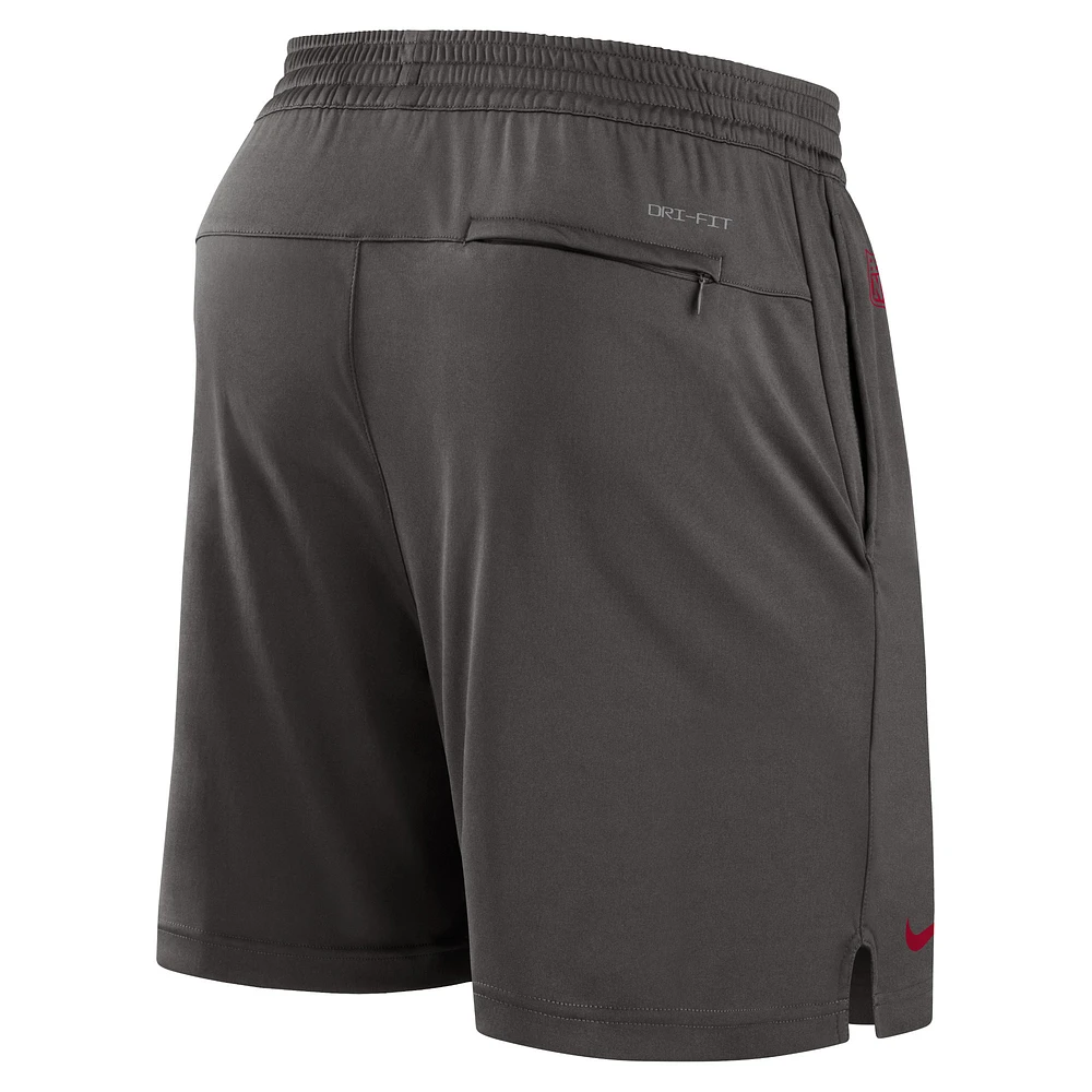 Men's Nike Pewter Tampa Bay Buccaneers Sideline Performance Shorts