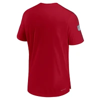 Men's Nike Red Tampa Bay Buccaneers 2024 Sideline Coach UV Performance T-Shirt