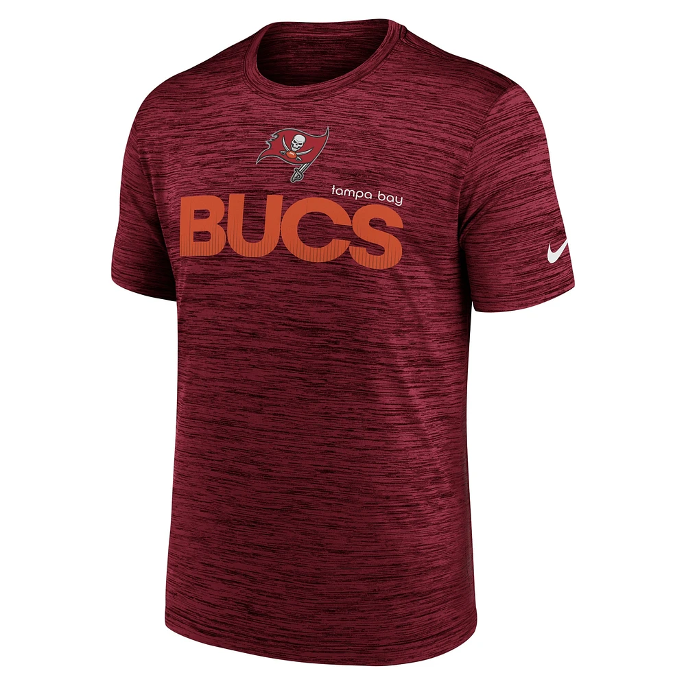 Men's Nike Red Tampa Bay Buccaneers Blitz Velocity Modern Performance T-Shirt