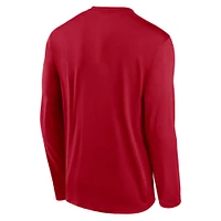Men's Nike Red Tampa Bay Buccaneers Icon Legend Performance Long Sleeve T-Shirt