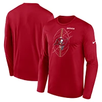 Men's Nike Red Tampa Bay Buccaneers Legend Icon Long Sleeve T-Shirt
