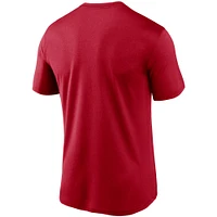 Men's Nike Red Tampa Bay Buccaneers Logo Essential Legend Performance T-Shirt