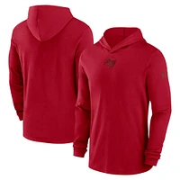 Men's Nike Red Tampa Bay Buccaneers Sideline Performance Long Sleeve Hoodie T-Shirt