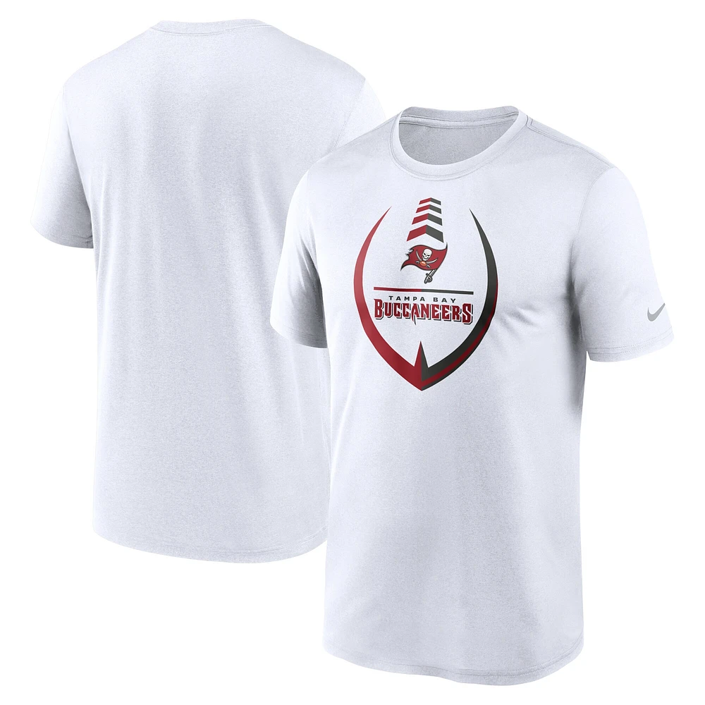 Men's Nike White Tampa Bay Buccaneers Icon Legend Performance T-Shirt