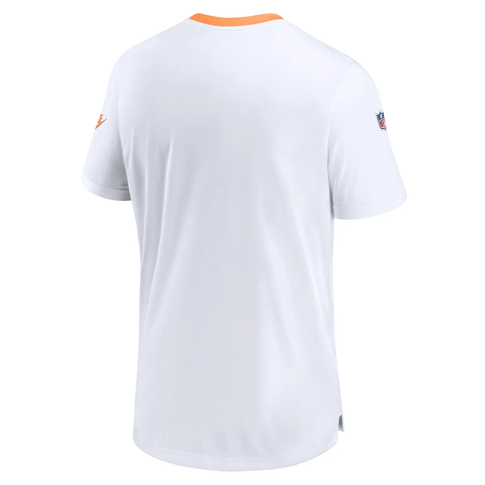 Men's Nike  White Tampa Bay Buccaneers Throwback Coach Performance T-Shirt