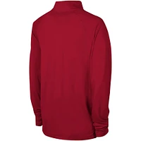Men's Red Tampa Bay Buccaneers Combine Authentic Raglan Quarter-Zip Top