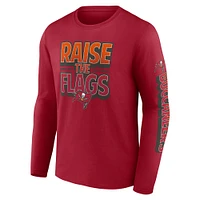 Men's Red Tampa Bay Buccaneers Hometown Collection Sweep Long Sleeve T-Shirt