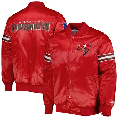 Starter Red Tampa Bay Buccaneers The Pick and Roll Full-Snap Jacket